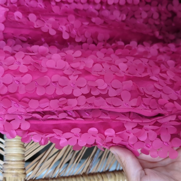 Anthropologie The Somerset Mini Dress: Floral Appliqué Edition in Pink - Picture 8 of 11